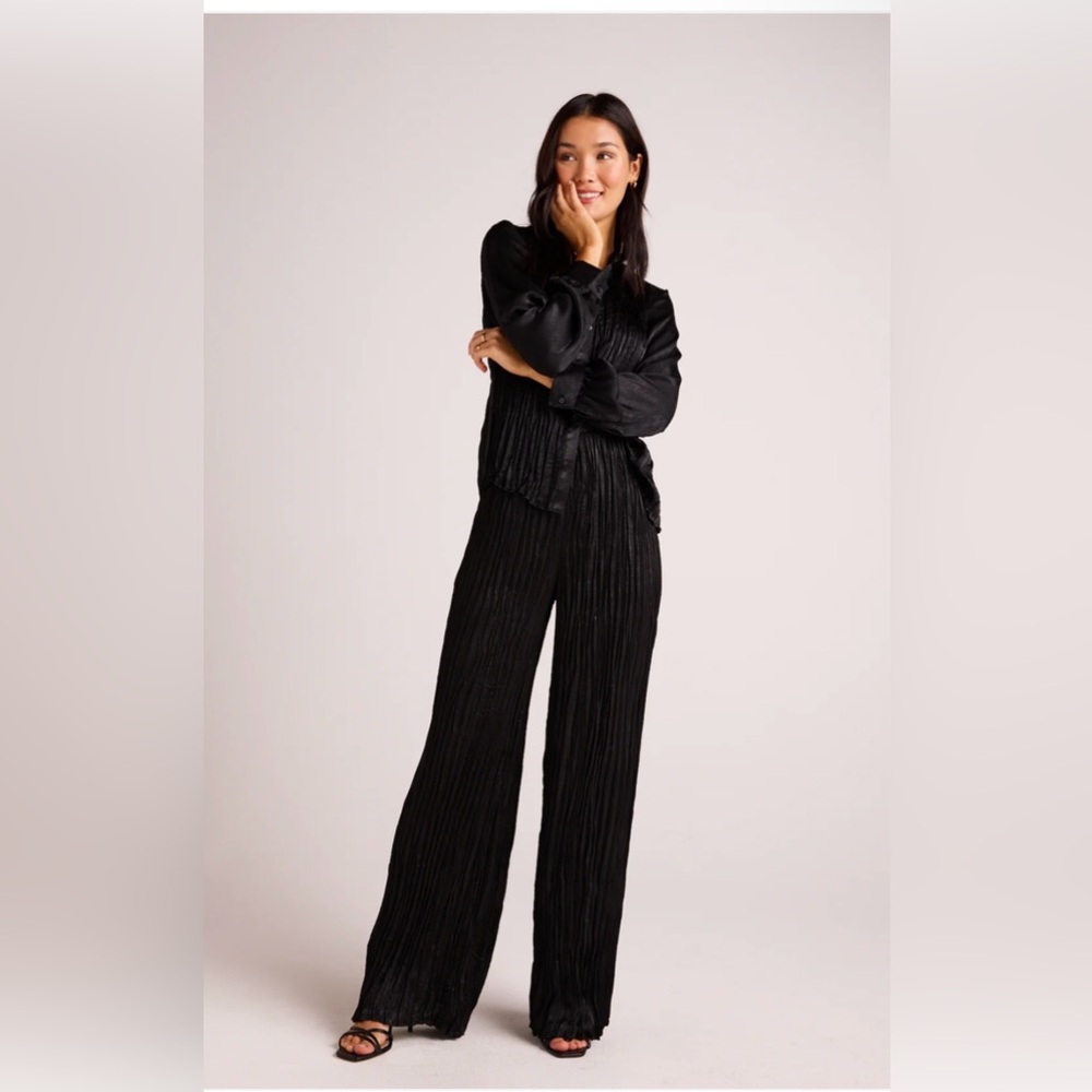 Bella Dahl Charcoal Wide Leg Pants
